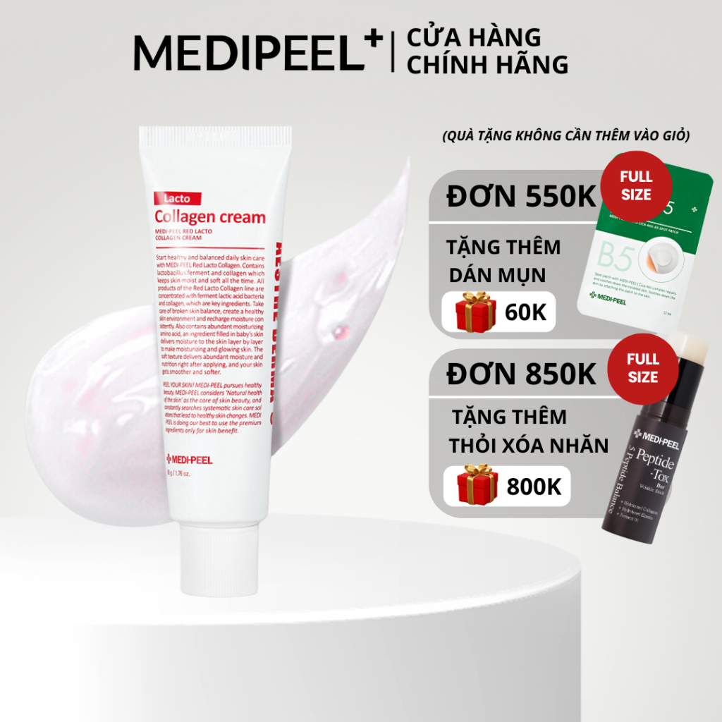 KEM DƯỠNG DA MEDIPEEL RED LACTO COLLAGEN CREAM 50g