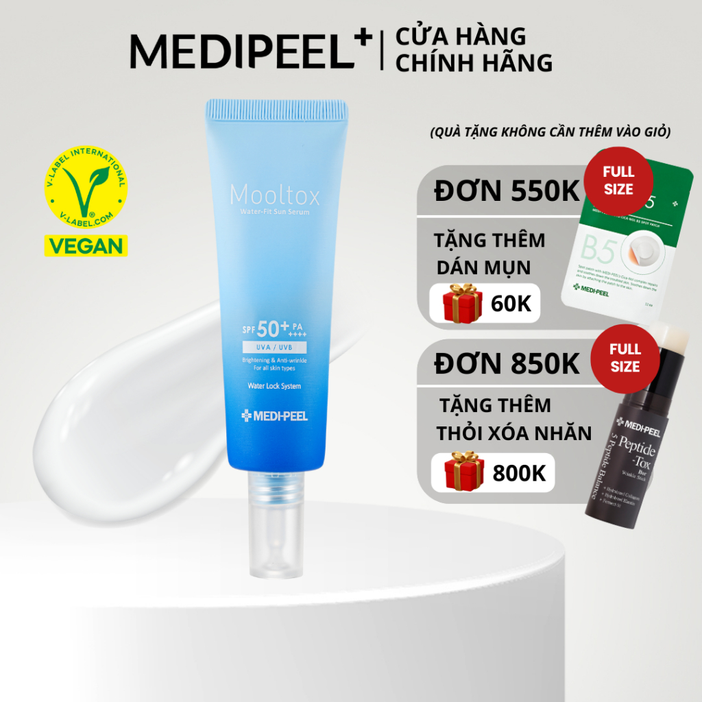 Serum Chống Nắng Nước AQUA MOOLTOXDung Dịch Dưỡng Da 50ML