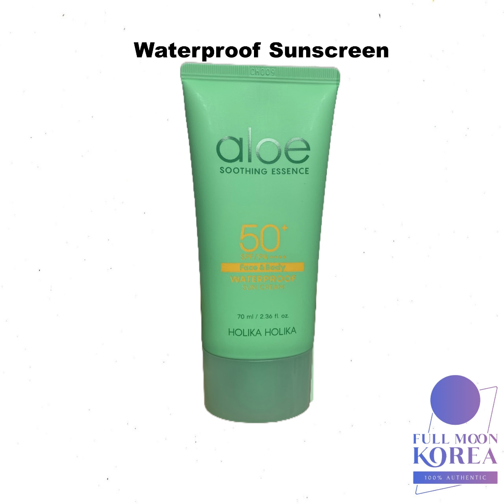 Kem chống nắng Aloe Waterproof SPF50+ PA++++ 70mL / Kem chống nắng cho mặt và cơ thể / Tinh chất dịu da Aloe / Vận chuyển từ Hàn Quốc