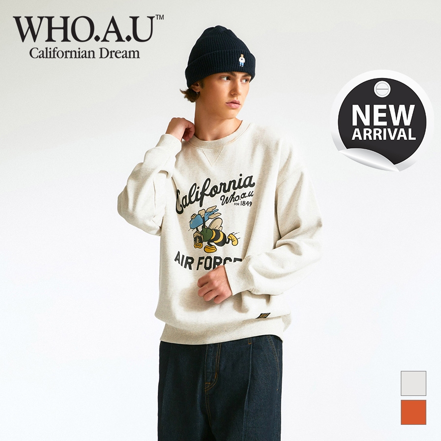 Áo Sweatshirt WHO.A.U WHMWD4T21M US Army Men's Sweatshirts