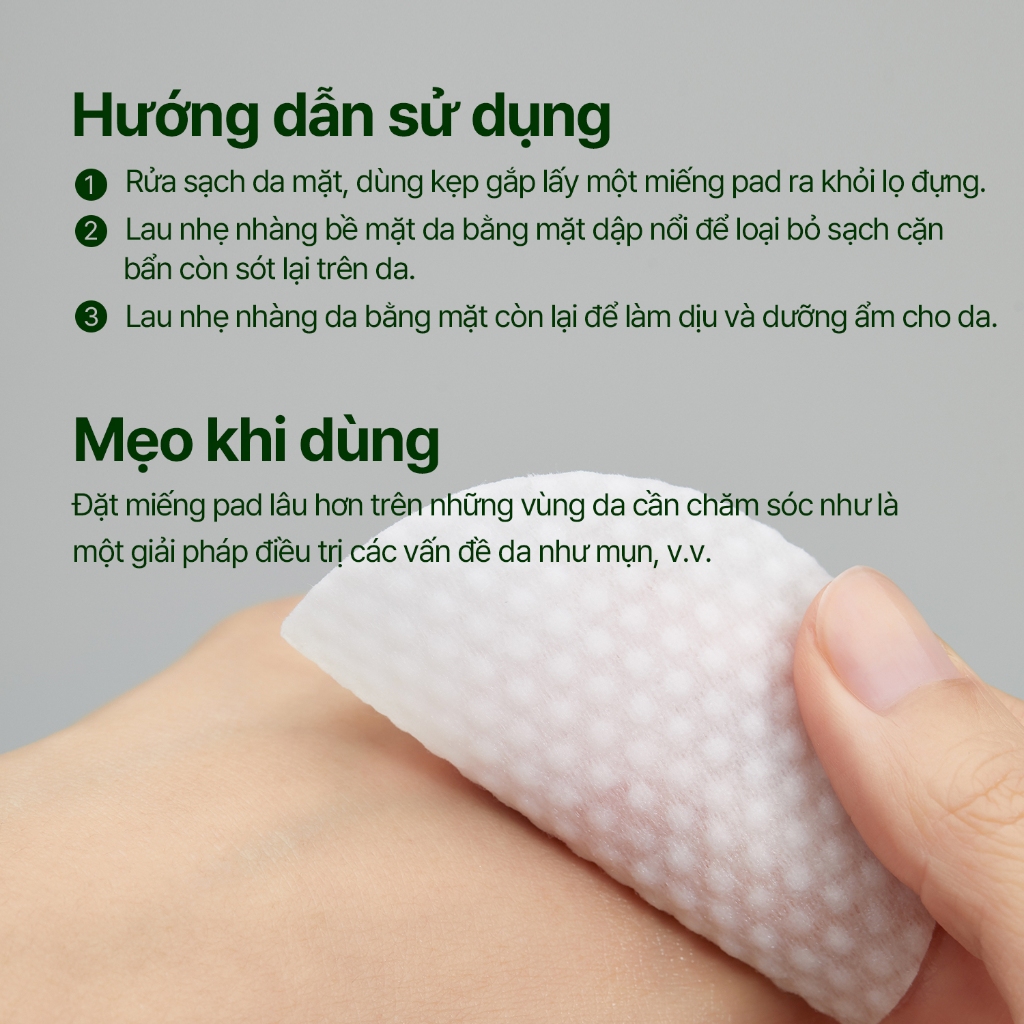 [Torriden Chính hãng] Toner Pad chăm sóc da hàng ngày rau má BALANCEFUL giúp làm mát, làm dịu và tẩy tế bào chết cho da, dành cho da mụn & da nhạy cảm, 60 miếng