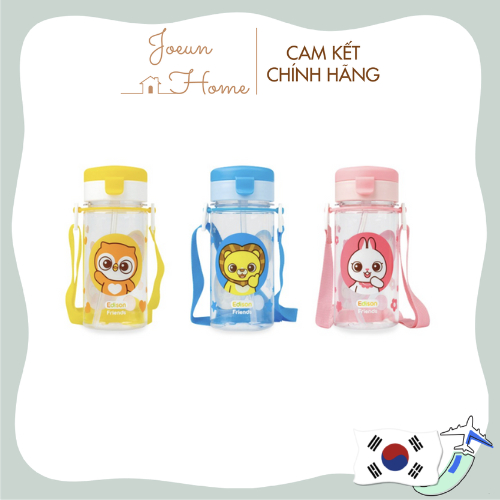 Cốc Tập Uống Có Ống Hút Chống Tràn 350mL Cho Bé Thương Hiệu EDISON Hàn Quốc 350ml