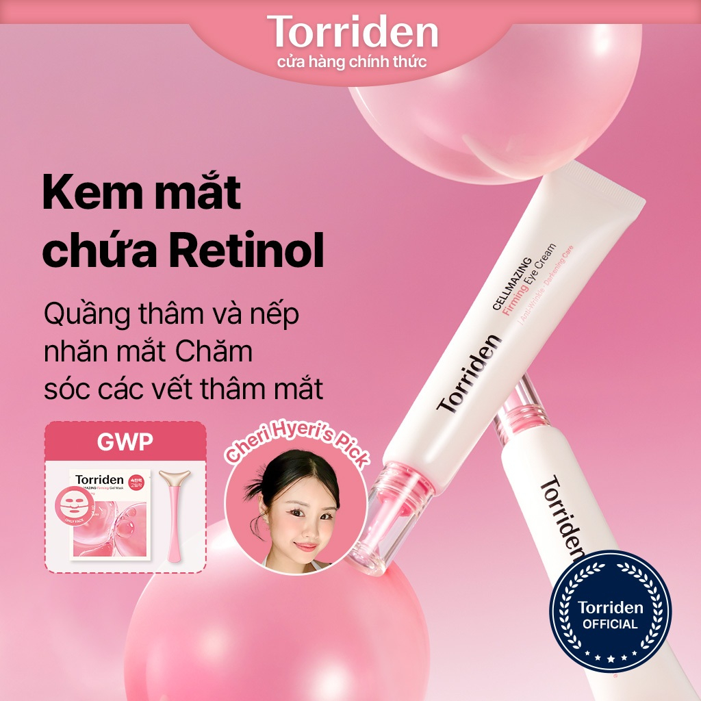 Kem dưỡng mắt Collagen Retinol Firming giúp giảm nếp nhăn, cải thiện nếp nhăn và quầng thâm mắt, 30ml