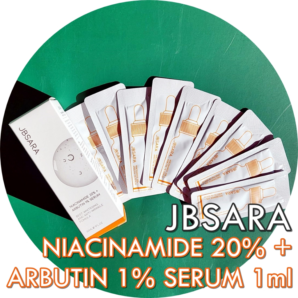 Jbsara niacinamide 20% + arbutin 1% serum 1ml