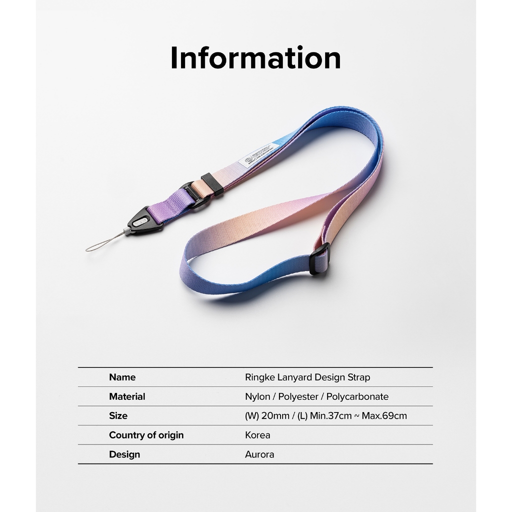 Dây đeo Ringke cho vỏ điện thoại thông minh Chìa khóa máy ảnh