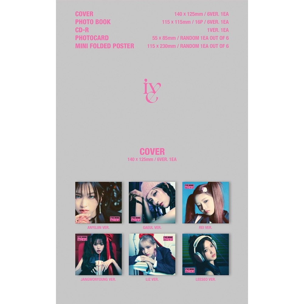 Sách ảnh Starship Entertainment Starship Pob Ive 1st Ep Album Ive Mine Digipack ver