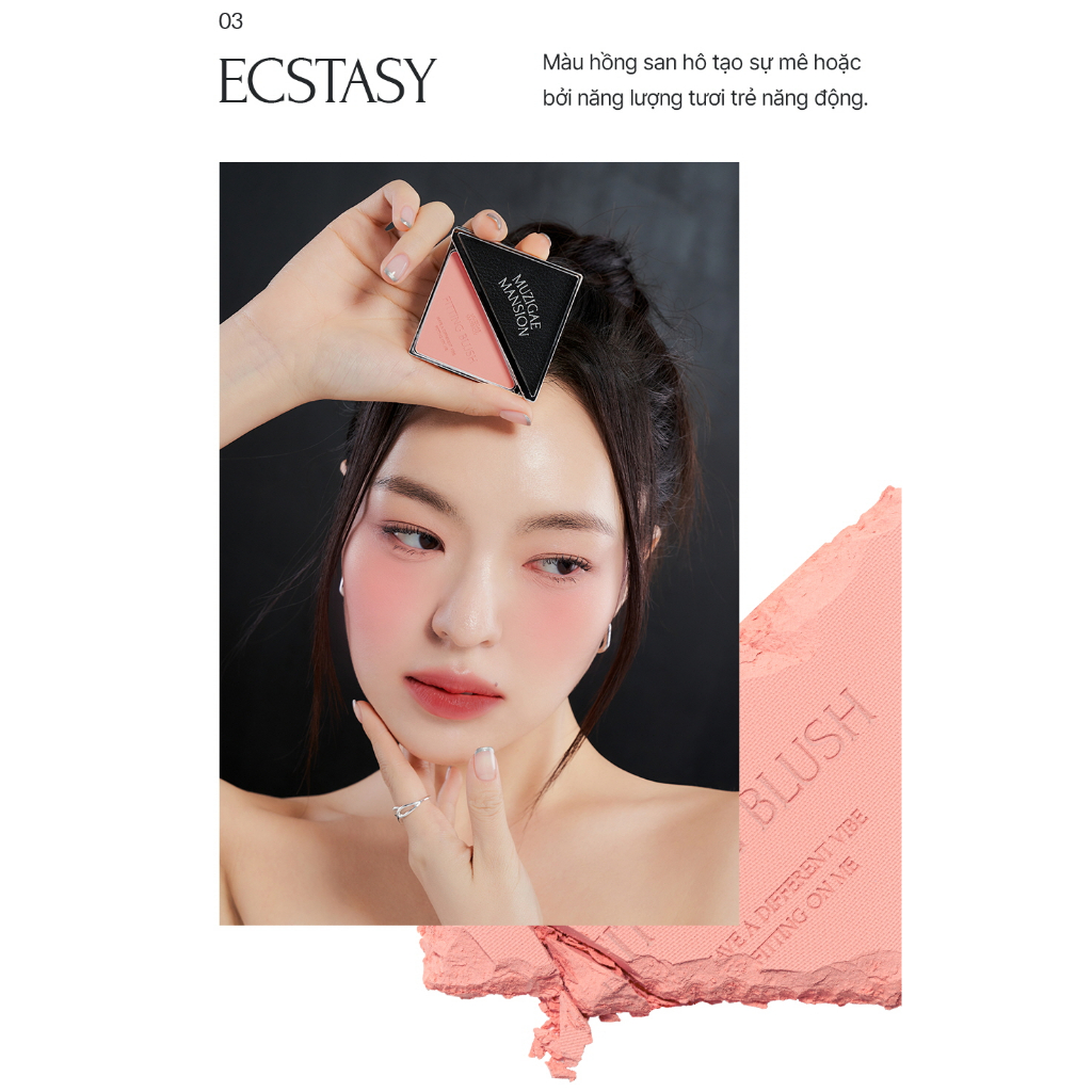 MUZIGAE MANSION PHẤN MÁ KÈM GƯƠNG FITTING BLUSH 5G