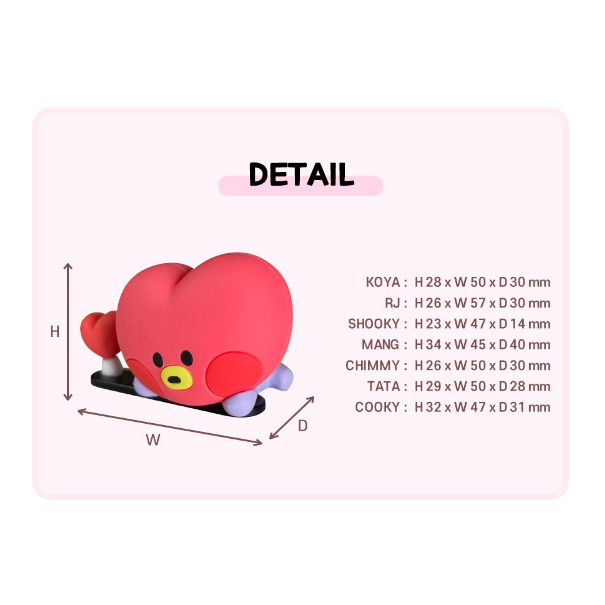 Mô Hình Nhân Vật bt21 minini Để Bàn Trang Trí