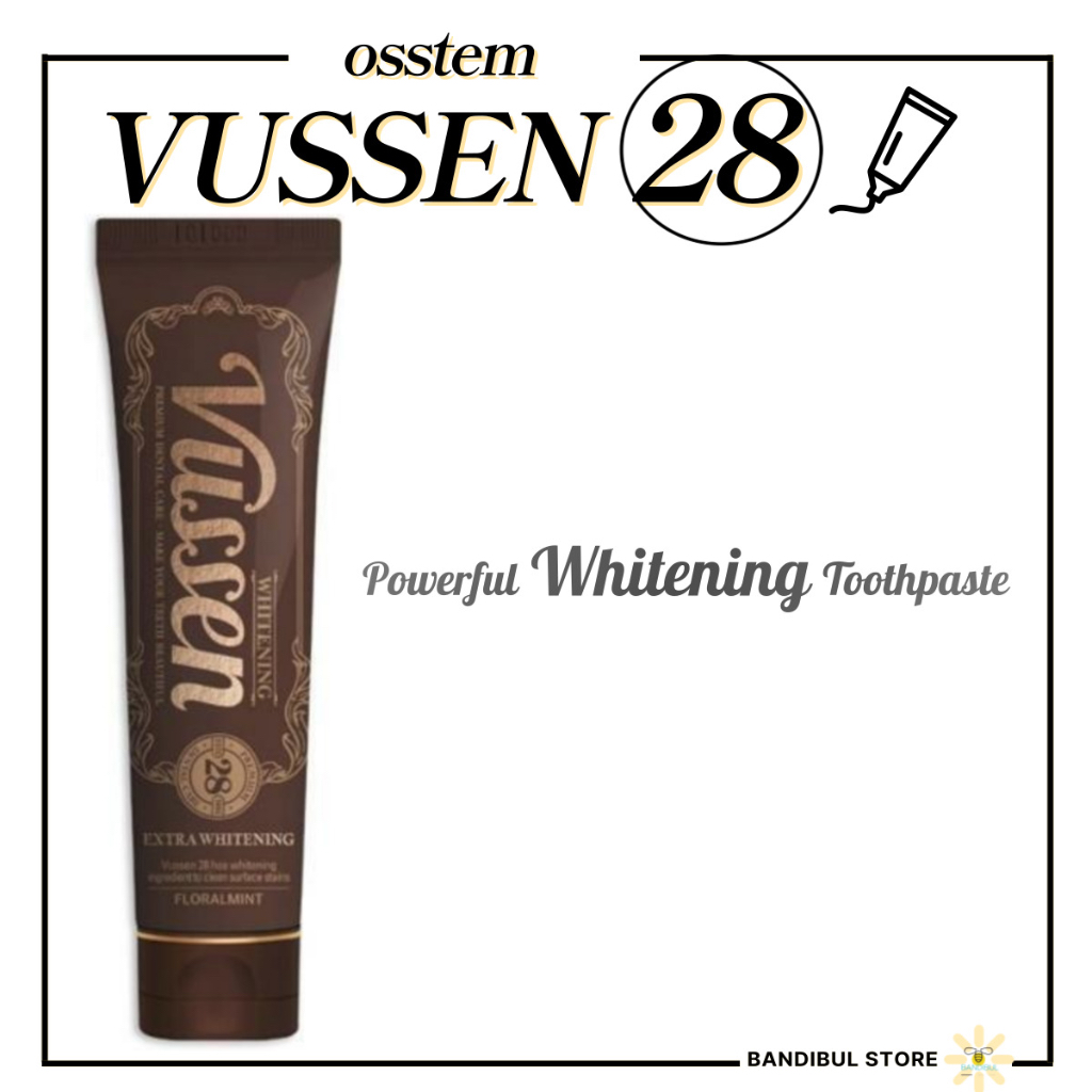 [Vussen] Premium Toothpaste 28/Kem Đánh Răng 28 80g / Làm Trắng Da vussen