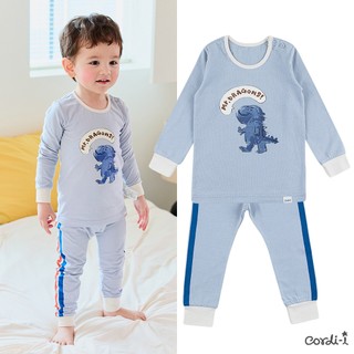 Cordi-i Bộ thun dài tay cao cấp cho bé Dudu Single Spandex Fabric Pijamas (23FW)-AB244 Bộ quần áo thời trang bé trai bé gái chính hãng Cordi Hàn Quốc
