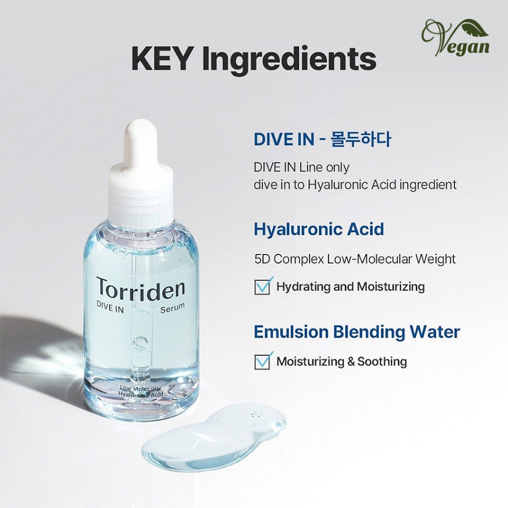 Tinh Chất Hyaluronic Acid 50ml / 20ml Dưỡng Da Khi Lặn TORRIDEN
