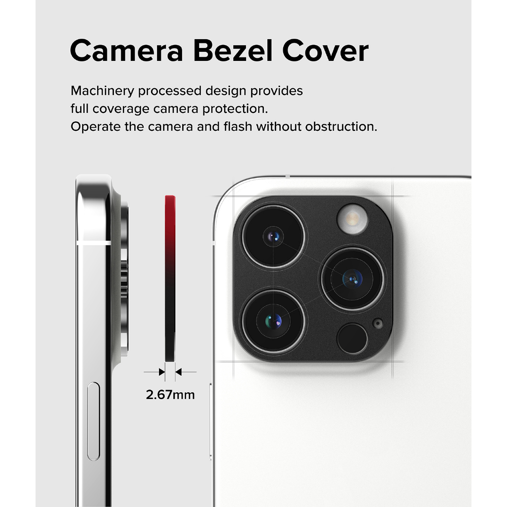 Ringke Khung Nhôm Bảo Vệ camera Cho iPhone 15 Pro Max 15 Pro