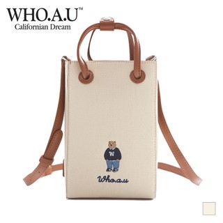 Túi canvas WHO.A.U WHBGD4912A Steve mini hình vuông có dây đeo vai/đeo chéo