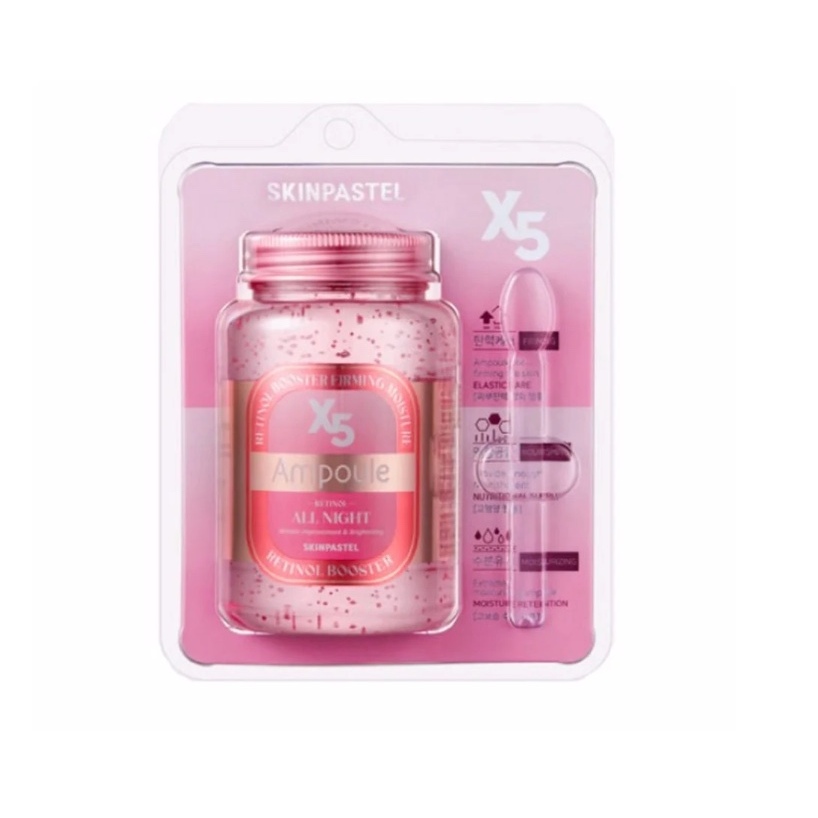 Tinh chất ủ trắng căng bóng da Ampoule X5 Retinol All Night Skinpastel 250ml