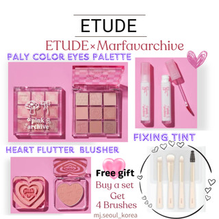 Etude X Bảng Phấn Mắt / Má Hồng Màu Nhung / Trái Tim Thương Hiệu mafavarchive