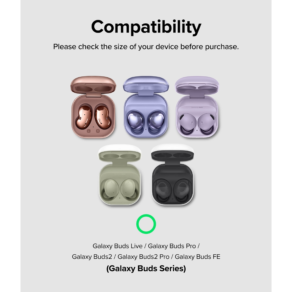 Ringke Siêu Mỏng Cho Galaxy Buds FE 2 Pro Buds 2 Buds Pro Buds Live