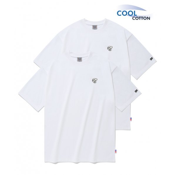 Set 2 áo thun Ebbets Field hoạ tiết basic order chính hãng Hàn Quốc