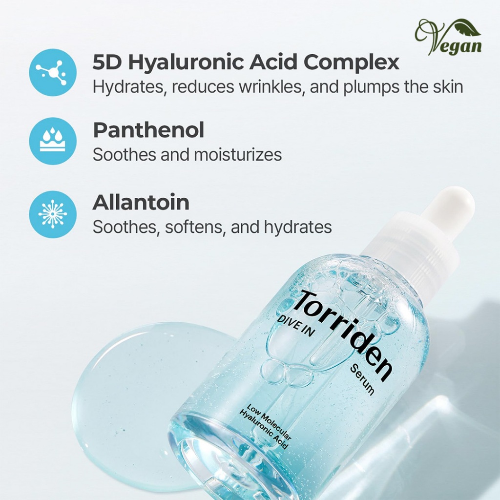 Tinh Chất Hyaluronic Acid 50ml / 20ml Dưỡng Da Khi Lặn TORRIDEN