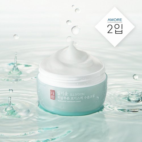 SET Kem dưỡng ẩm siêu cấp nước Illiyoon Hyaluronic Moisture Cream 100ml x 3ea