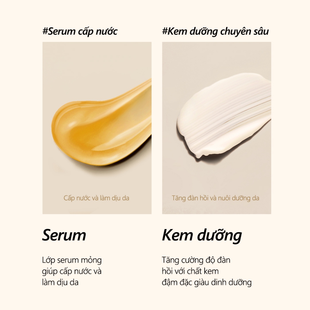Hàng tặng Không Bán - Serum & kem dưỡng 2 ngăn 13g