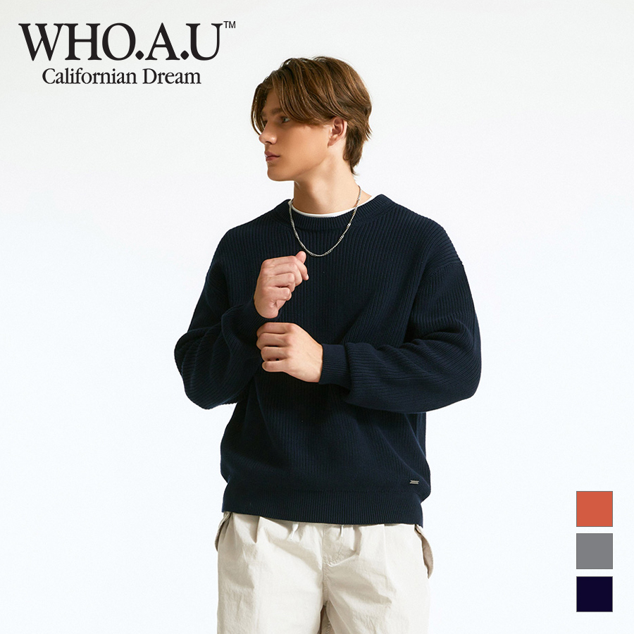 Áo Len cotton hatchy Cổ r | Whkad4921m