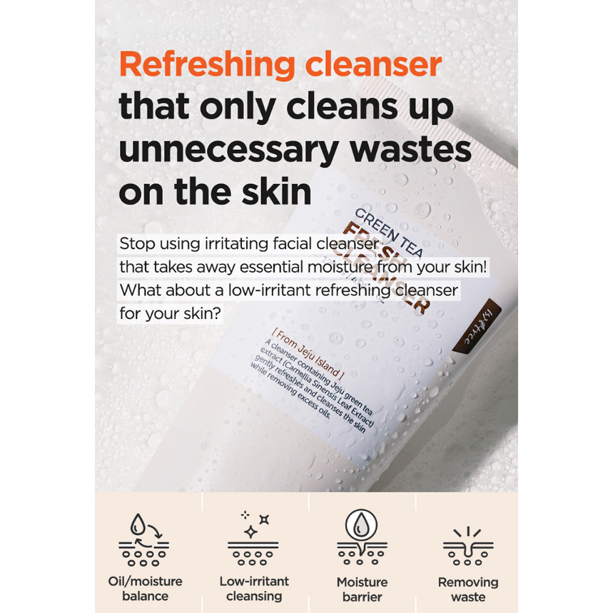 ISNTREE Istree Sữa Rửa Mặt Trà Xanh Tươi / toner / serum / Chất Tẩy Rửa