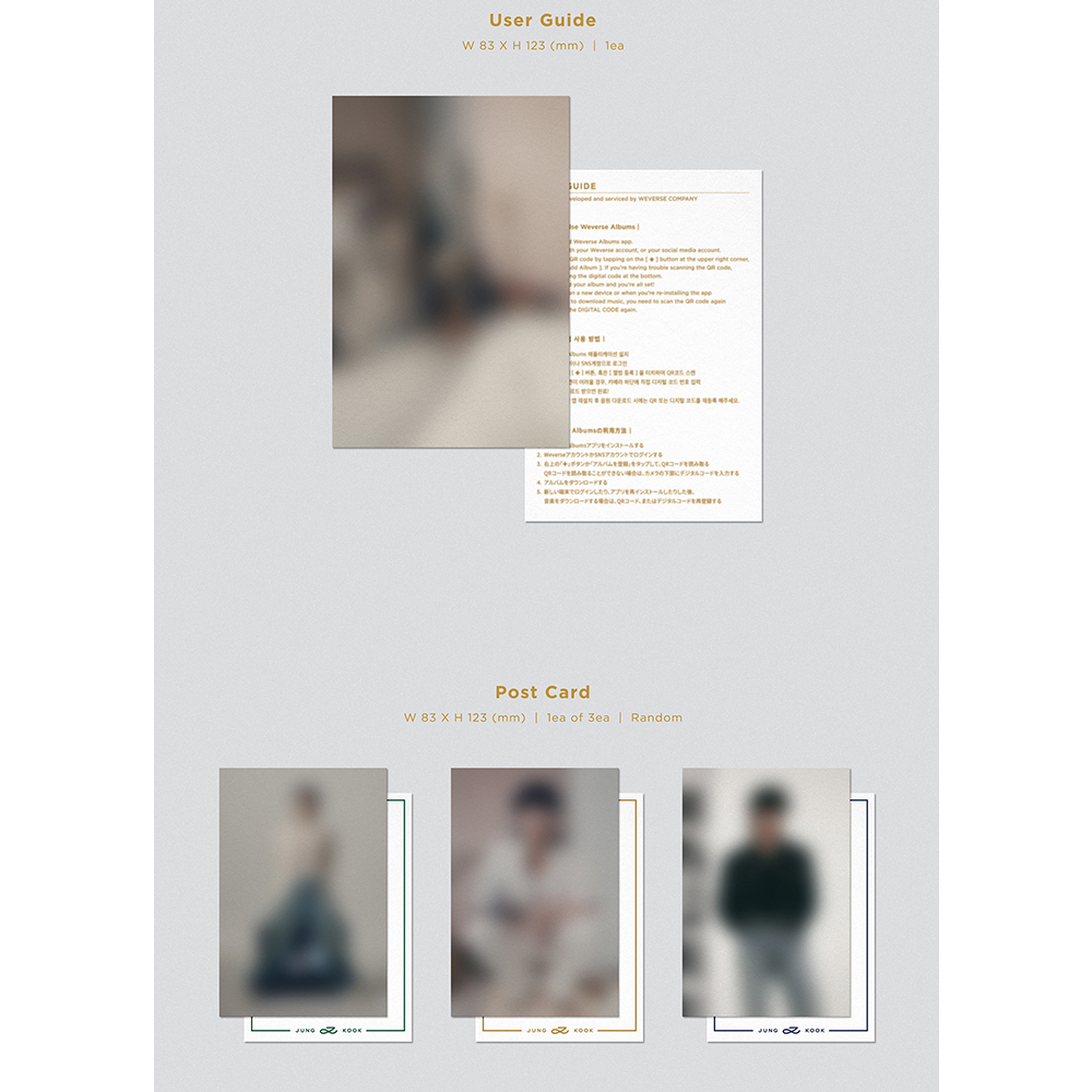 Album Solo Hybe Labels Bts Jungkook - Golden phiên bản album Weverse