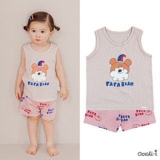 Cordi-i Bộ quần áo ba lỗ cotton cho bé trai bé gái Pepe Kids Short Tank Top Set (23SS)_CG137 chính hãng Cordi-i Hàn Quốc / thời trang trẻ em