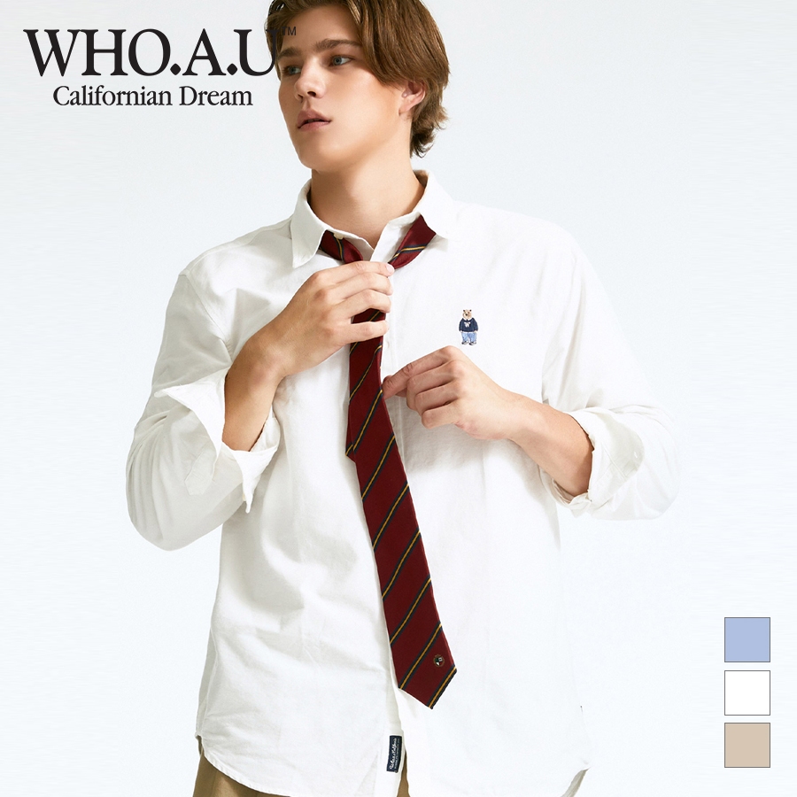 [WHO.A.U] Áo Sơ Mi Steve Oxford Shirts Unisex Style | WHYWD3811U