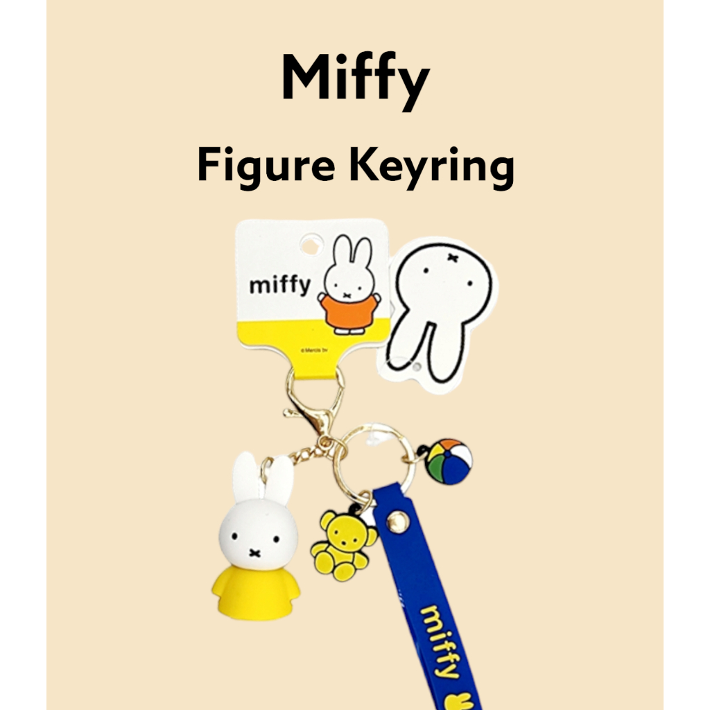 Móc Khóa Hình Thỏ Miffy (Đỏ / Xanh Dương / Vàng / Xanh Lá)