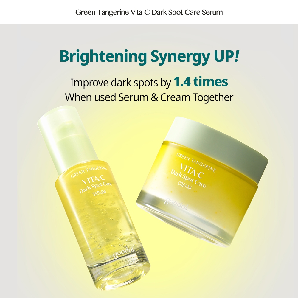 [GOODAL] Serum Green Tangerine Vita C Dark Spot Care 40ml chiết xuất quýt xanh giúp loại bỏ đốm đen hiệu quả |Sản phẩm được thiết kế đặc biệt để giúp làm mờ các đốm nâu và tàn nhang trên da một cách hiệu quả