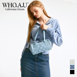 Túi xách denim cylindrical tote bag | whbgd4992a