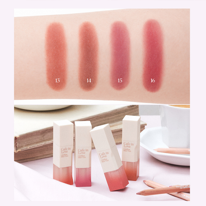 CLIO  set Chì Kẻ Viền Môi Và Lược Chải Màu Nhung chiffon | Bút Kẻ Đường Viền Môi Trên Môi