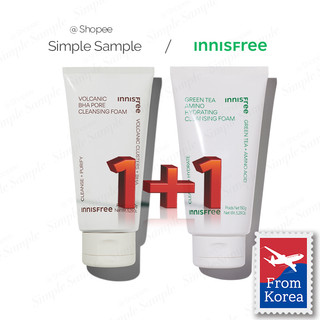 INNISFREE Volcanic Pore BHA Cleansing Foam 150ml Green Tea Hydrating Amino Acid Cleansing Foam 150ml