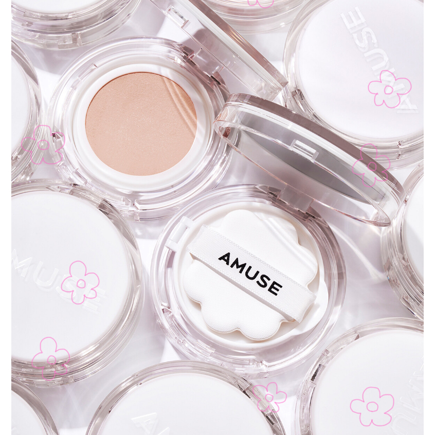 AMUSE DEW JELLY VEGAN CUSHION DAISY EDITION 15g*2