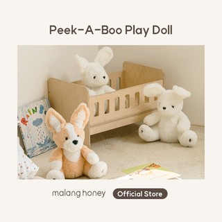 Búp bê vui chơi MALANG HONEY peek a boo mềm mại phong cách Hàn Quốc thiết kế tai vẫy có âm thanh