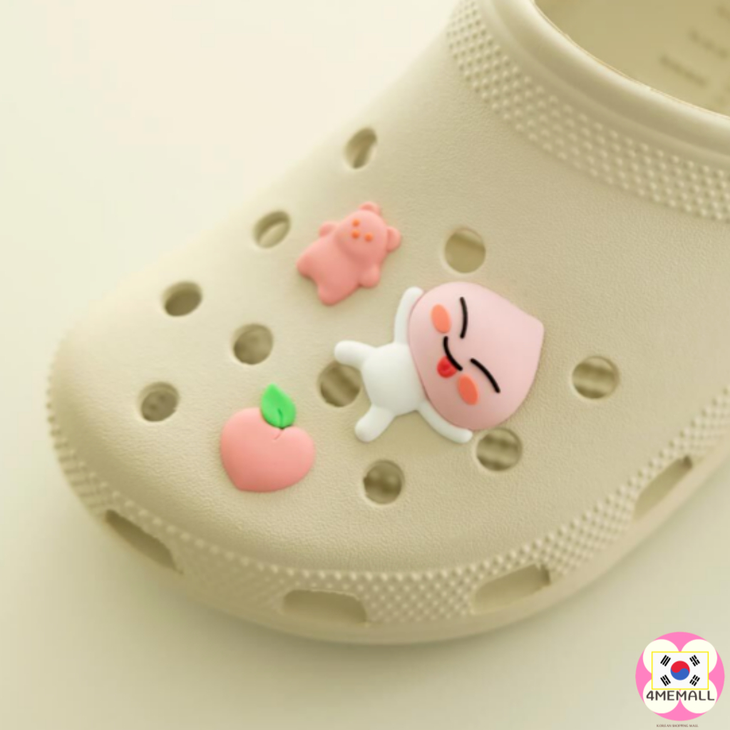Kakao set 3 Phụ Kiện Trang Trí Giày Bằng Silicon Quyến Rũ ryan choonsik apeach