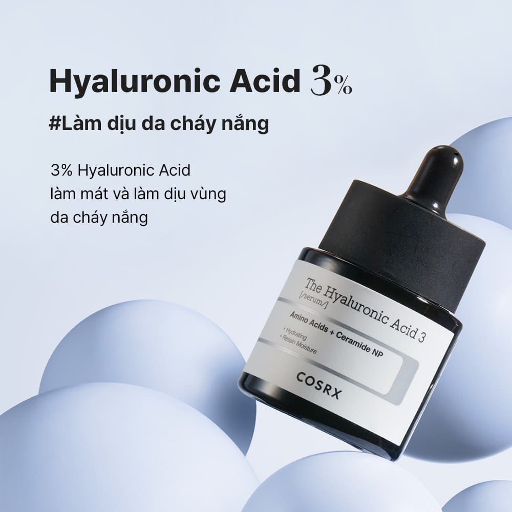 Tinh Chất Hyaluronic 3% COSRX cấp ẩm và phục hồi làn da The Hyaluronic Acid 3 20ml