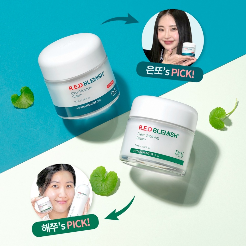 Dr.G RED Blemish Clear Soothing / Moisture Cream Kem Dưỡng Ẩm / Làm Dịu Da Nhạy Cảm dr.g