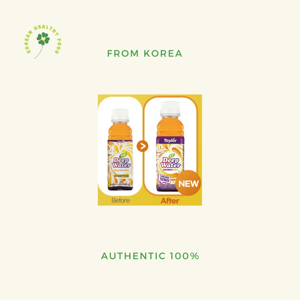 Hàn Quốc taylorfarms Taylor prunes deep water 180ml / mận xanh deep water 180ml / Kombucha deep water 180ml