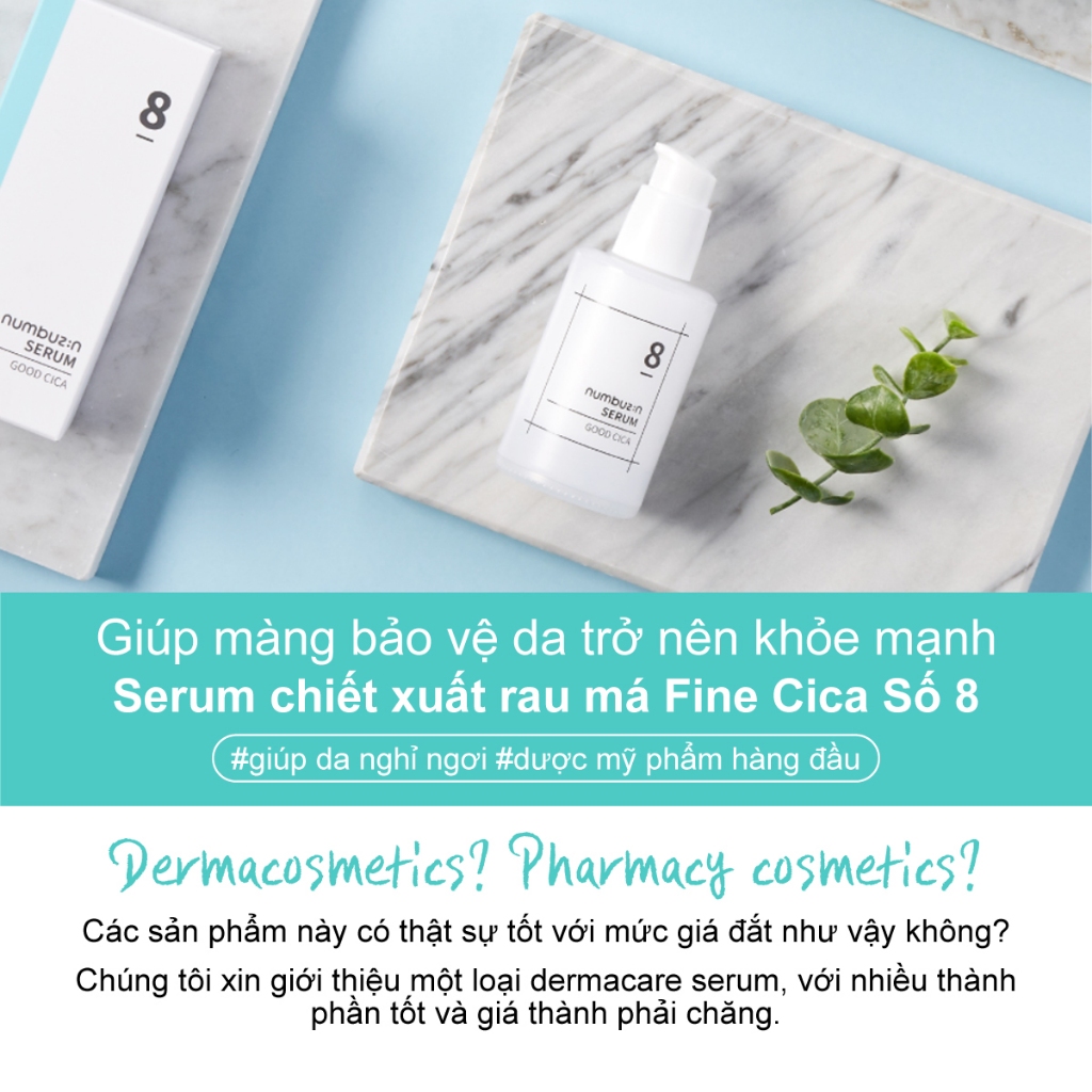 Numbuzin Serum tinh chất rau má Fine Cica Số 8