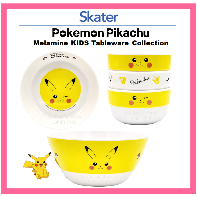 Bộ Sưu Tập Bát Đĩa melamine pikachu mbl3p mbl4p msm4