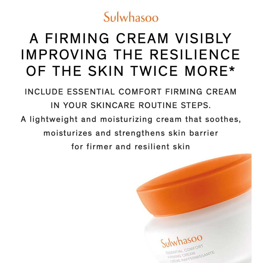 SULWHASOO Essential Comfort Firming Cream Kem Làm Săn Chắc Da Thoải Mái - creme Rffermissante, Kem Làm Săn Chắc Viscose Phục Hồi Chức Năng Hai Lần