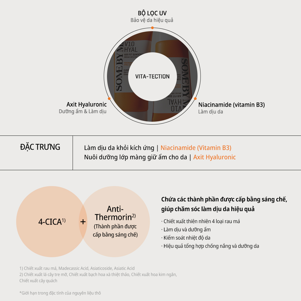 Kem chống nắng SOME BY MI dưỡng da vitamin V10 Hyal Air Fit Sunscreen 50m/ Broad Spectrum SPF50