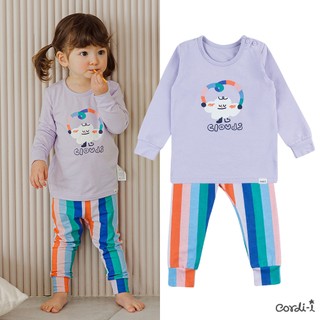 Cordi-i Bộ thun dài tay cao cấp cho bé Gurumi Single Spandex Pijamas (23SS)-AB201 Bộ quần áo thời trang bé trai bé gái chính hãng Cordi Hàn Quốc