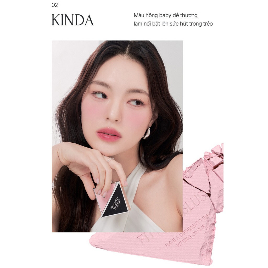 MUZIGAE MANSION PHẤN MÁ KÈM GƯƠNG FITTING BLUSH 5G