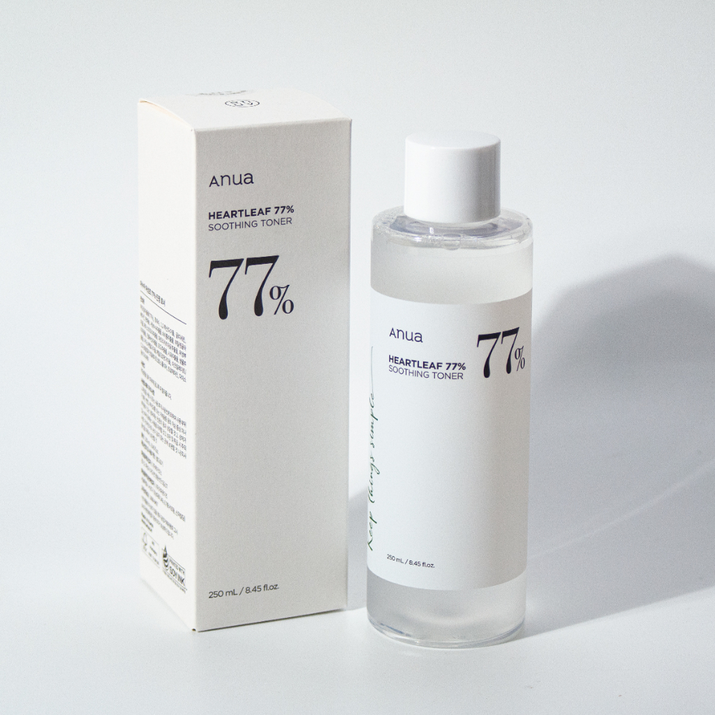 HEARTLEAF 77% SOOTHING TONER 250ml/500ml | Giúp Da Mềm Mịn  Nước Hoa Hồng Hàn Quốc Giúp Làm Trắng Và Chăm Sóc Da