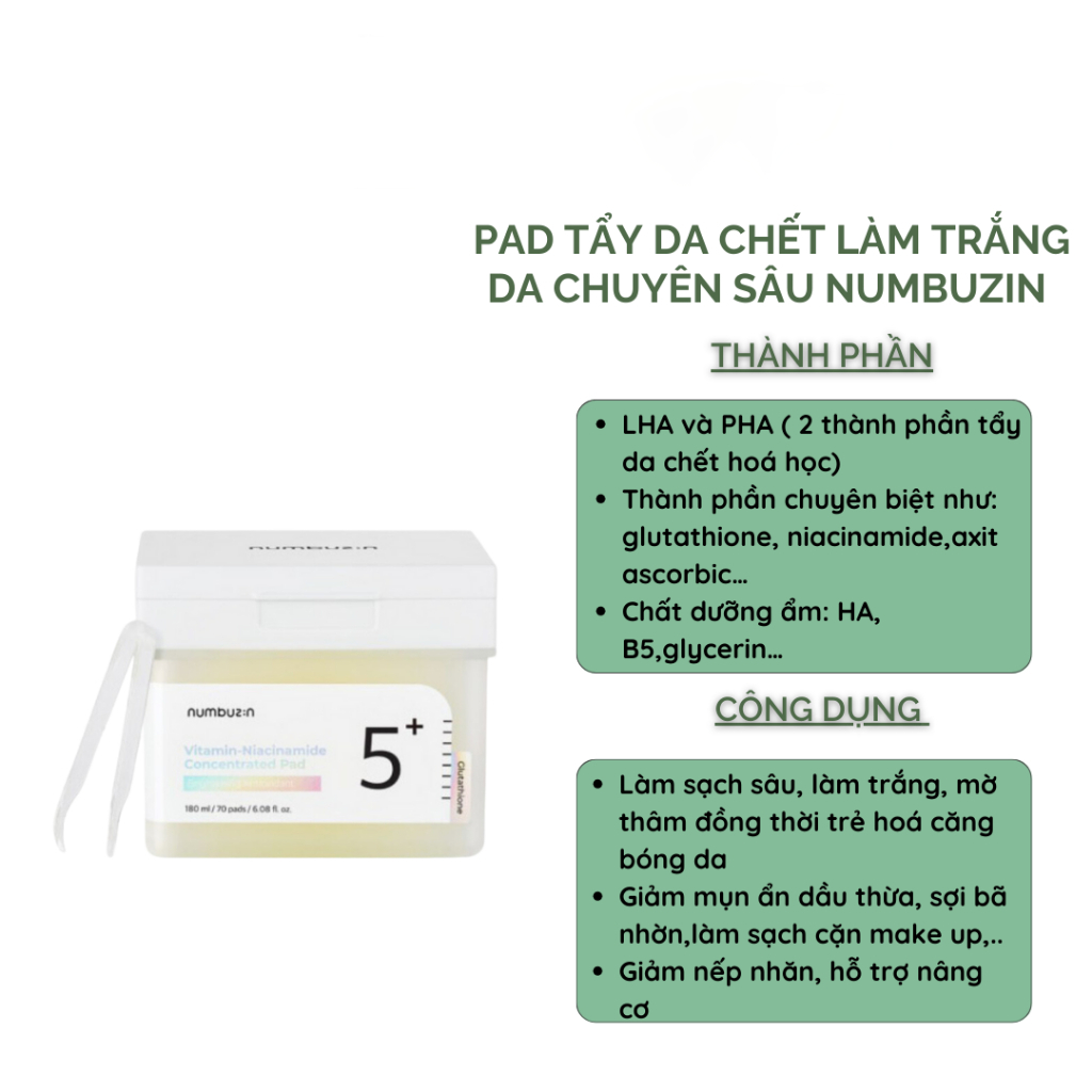 Miếng Đệm Tinh Chất numbuzin - 70 Bàn Phím