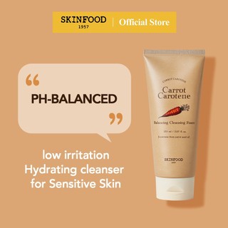  Sữa rửa mặt cà rốt tạo bọt cân bằng và dưỡng ẩm Carrot Carotene Balancing Cleansing Foam 150ml