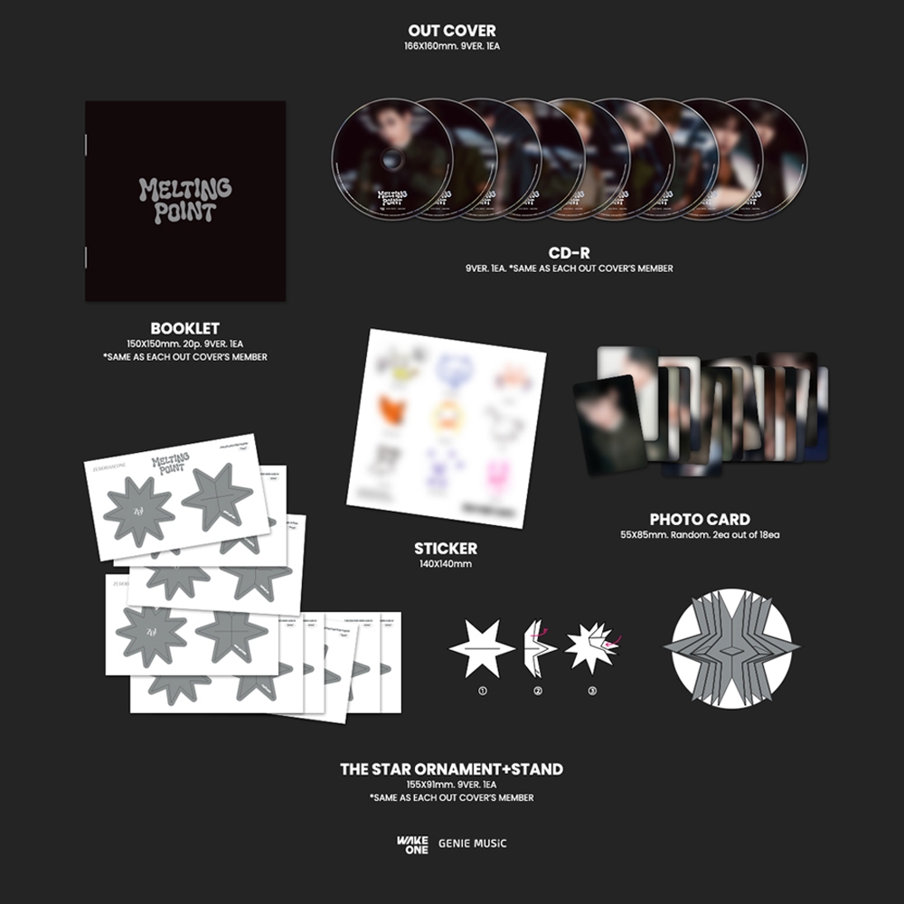 Stone Entertainment  Zerobaseone - 2nd Mini Album Melting Point_Digipack version